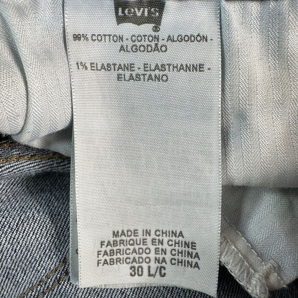 Levi's BOLD CURVE BOOT CUT Sz 10/30 Long Blue Mid Rise Jeans Denim Pants 28X33.5 - Picture 11 of 13